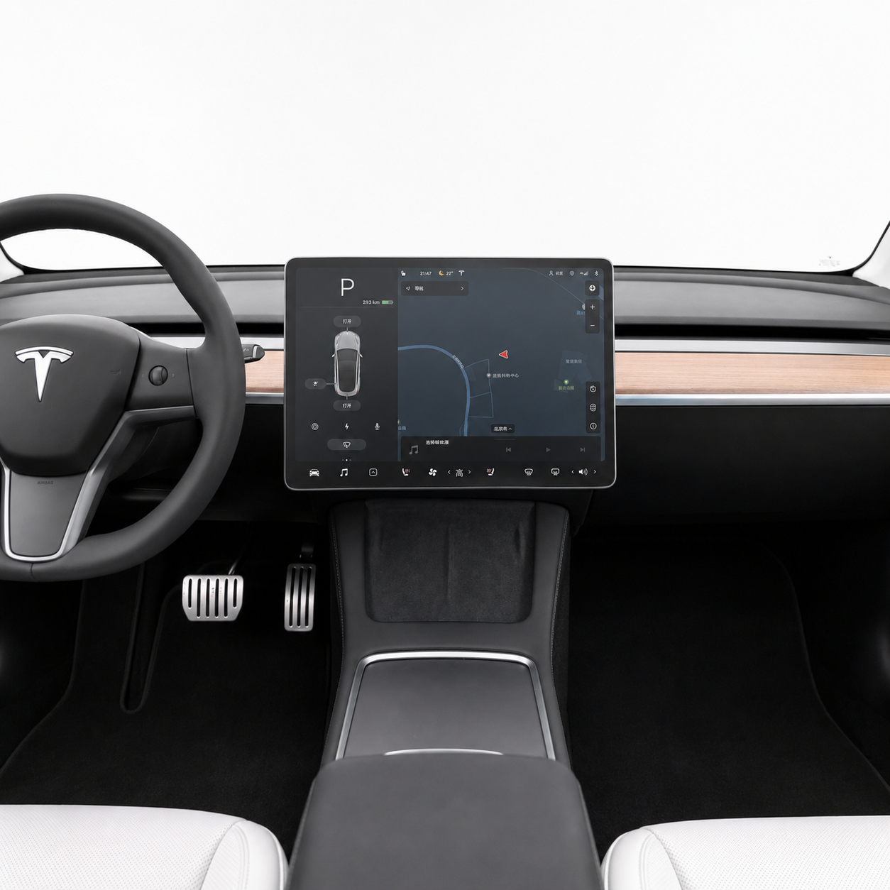 Tesla Model 3（2017-2023） Matte Anti-Glare Screen Protector | Tempered Glass