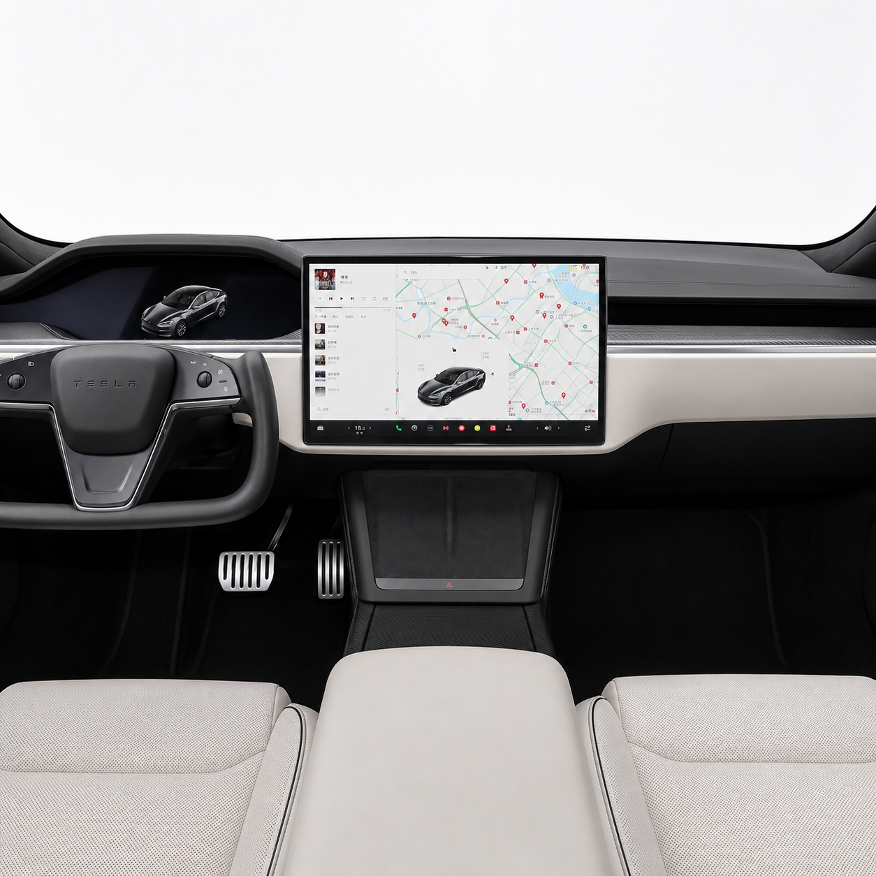 Tesla Model S Matte Anti-Glare Screen Protector | Tempered Glass